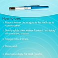 thumbnail image 3 of Stainless Steel Tongue Scraper & Set - Tongue scraper suitable for adults and children, helps freshen breath, natural floss, gentle on gums, comes with travel case - Nutmeg flavor (1 pack), 3 of 4