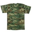 thumbnail image 2 of Rothco Heavyweight T-Shirt - Woodland Camo, Large, 2 of 2