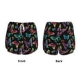 thumbnail image 3 of Yiaed Rainbow Butterflies Print Women's Running Shorts with Liner 3 Zipper Pockets Elastic Workout Athletic Gym Yoga Shorts-Small, 3 of 7