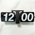 thumbnail image 4 of AOOOWER Flip Desk Clock Auto Flip Wall Mount Clock Battery Powered Large Numbers for Ideal Decor for Home Office School Hotel, 4 of 10