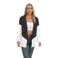 thumbnail image 1 of PENGXIANG Liquidation! Veste Fine de Printemps pour Femmes Mode Imperméable Manteau Isolé Coupe-Vent Extérieur Noir 2TG, 1 of 9