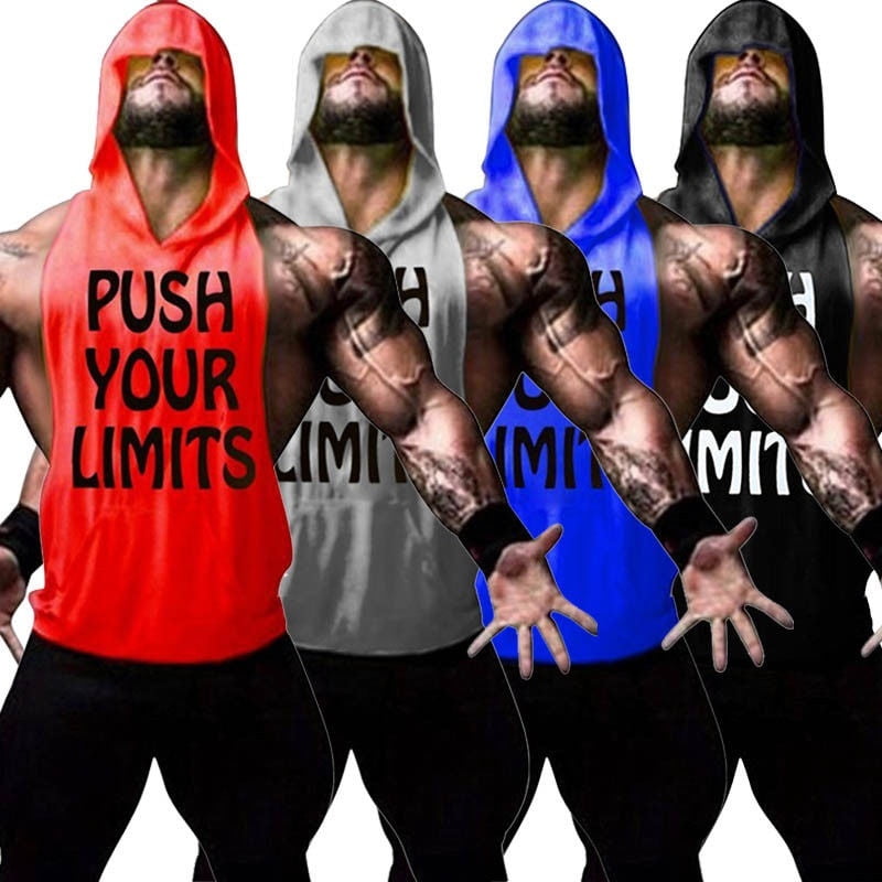 gym tank hoodie