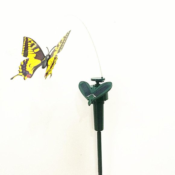 Vendredi Fou Soldriven Dansande Fladdrande Flygande Kolibri Trädgårdsväxter Blommor Stake Gräsmatta Dekoration Blandade Färger Mix Color-Mix