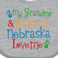 thumbnail image 4 of Inktastic Nebraska Grandma Loves Me Boys or Girls Baby Bib, 4 of 4