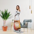 thumbnail image 3 of Fleece Blanket Sushi Roll Wrap Blanket Round Throw Blanket Funny Realistic Food, 3 of 9