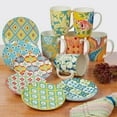 thumbnail image 3 of Certified International  Damask Floral Assorted Designs 28 oz. Jumbo Cups, Set of 4, 3 of 5