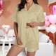thumbnail image 2 of Conjunto de dos piezas para mujer con camiseta de manga corta y cuello en V y pantalones cortos, ideal para el verano y el ocio deportivo., 2 of 7