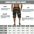 thumbnail image 6 of TRGPSG Men's Cargo Shorts Multi-Pocket Below Knee Cotton Work Shorts 36, 6 of 7