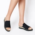 thumbnail image 6 of DREAM PAIRS Platform Sandals Women Slip-on Espadrille Bohemia Wedge Sandals, Comfort Dressy Summer Open Toe Canvas Slides for Women's Outdoor Walking Beach Camping Vacation, 6 of 7