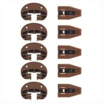 Rollbacks & More Drawer Slides Guides Plastic 5Pairs with Roller Undermount Stopper for Dresser Replacement Parts