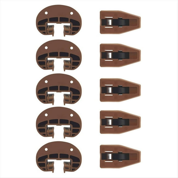 Rollbacks & More Drawer Slides Guides Plastic 5Pairs with Roller Undermount Stopper for Dresser Replacement Parts