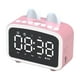thumbnail image 2 of Altavoz Bluetooth inalámbrico Reloj despertador para el hogar Radio de inserción de tarjeta de audio Mini reloj de escritorio Altavoz pequeño Altavoz de reloj de plástico, 2 of 6