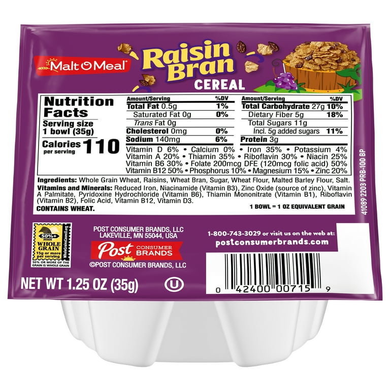 Raisin Bran Nutrition Facts