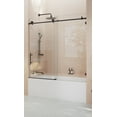 thumbnail image 5 of Glass Warehouse GW-B-SLD-60-BB Eclipse 60" High X 60" Wide Sliding Frameless Tub Door -, 5 of 7