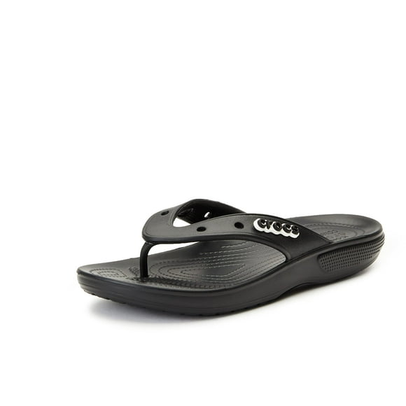 Crocs Unisex Men's and Women's Classic Flip Flops, Black, 16 US