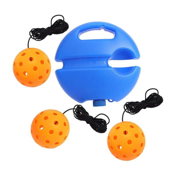 Entrenador de Pickleball, reboteador de Pickleball con bola de Pickleball, Pickleball portátil con 3 bolas naranjas