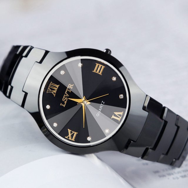 Reloj para mujer Reloj para hombre Reloj de acero de tungsteno Reloj de cuarzo con calendario para hombre Reloj para mujer para parejas Reloj para estudiantes