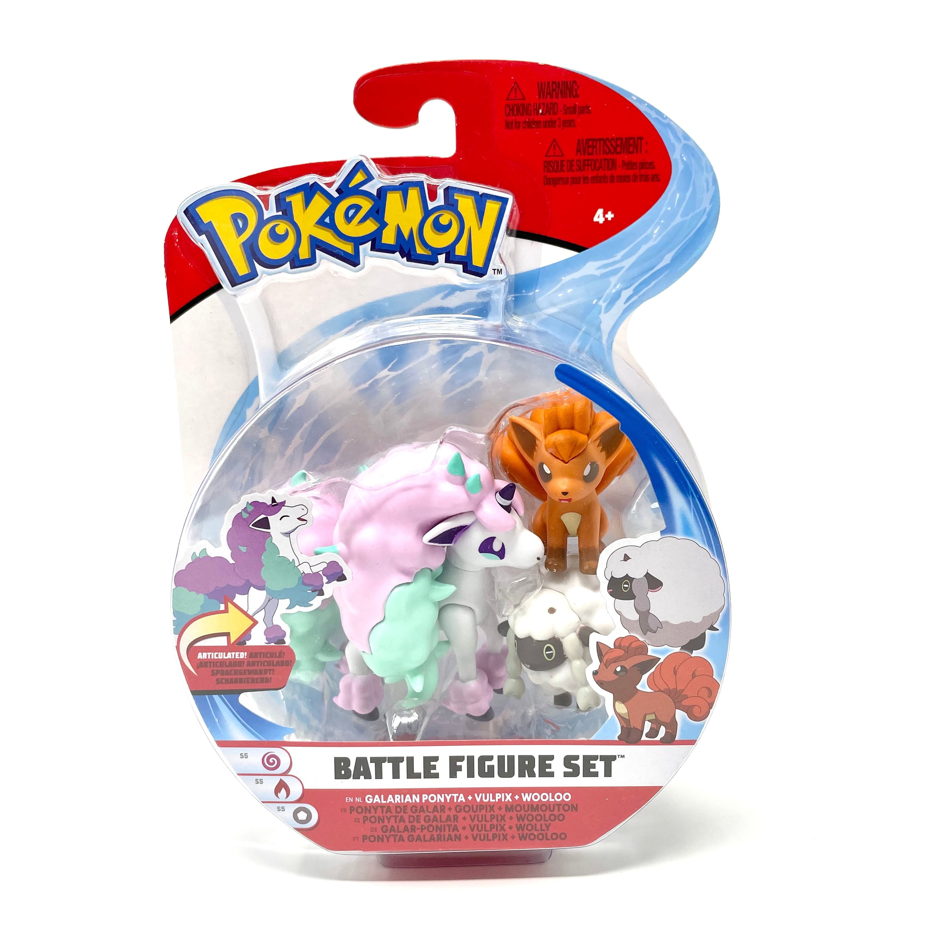 Pokemon Battle Figure Set Galarian Ponyta Vulpix Wooloo - Walmart.com
