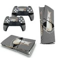 thumbnail image 5 of Black And White Stripes White Cat PS5/PS5 Slim Digital Disc Skin Sticker For Console And Controller Skins, 5 of 7