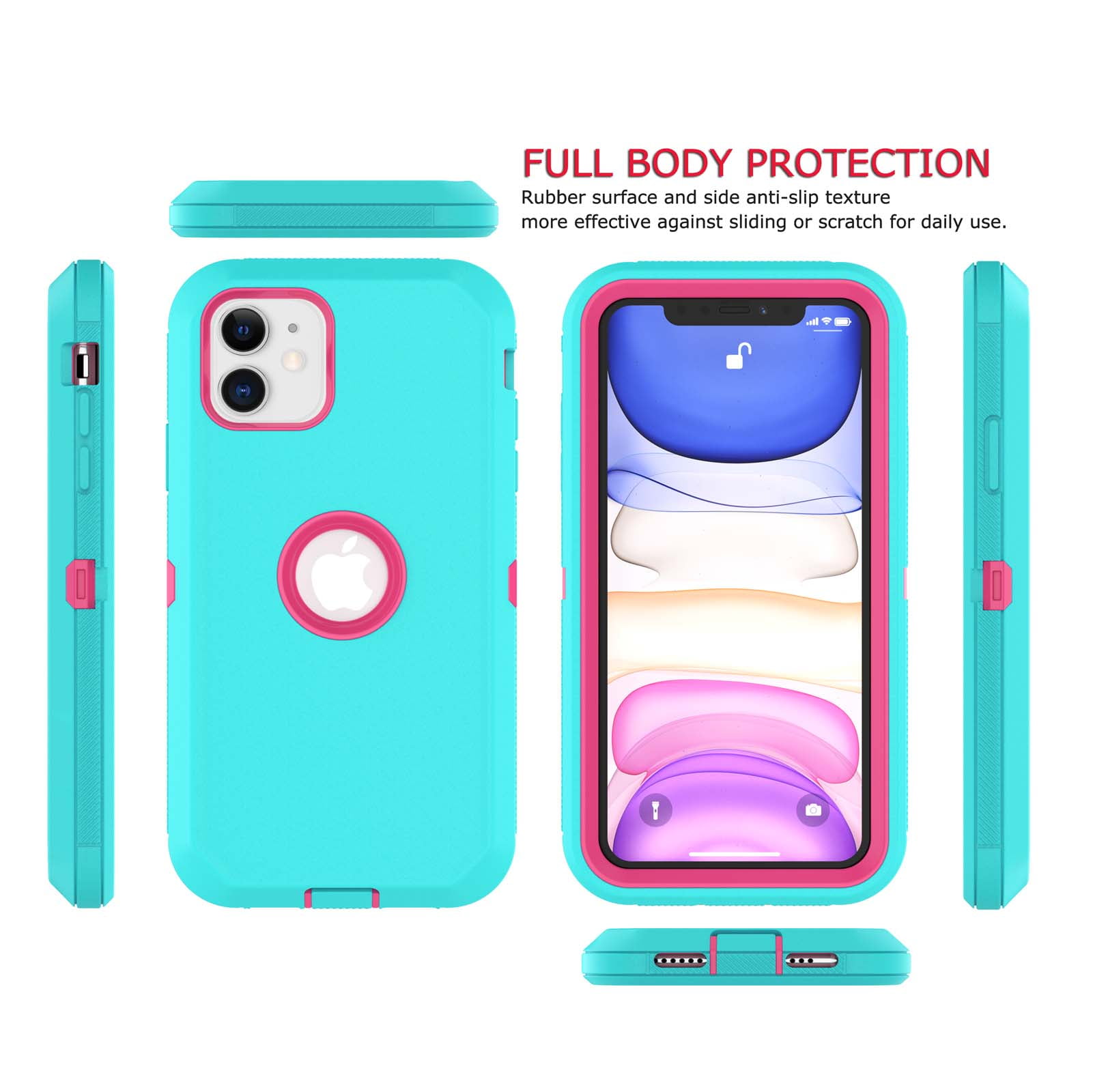 Tekcoo iPhone 11 Case, 3-in-1 Shockproof Armor Full-Body Tekcoo iPhone 11 Case, 3-in-1 Shockproof Armor Full-Body