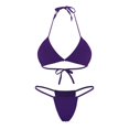 thumbnail image 3 of MKLEKYY Trajes De Baño Mujer Control Abdomen Women Bandeau Bandage Bikini Set Push-Up Brazilian Swimwear Beachwear Swimsuit, 3 of 6
