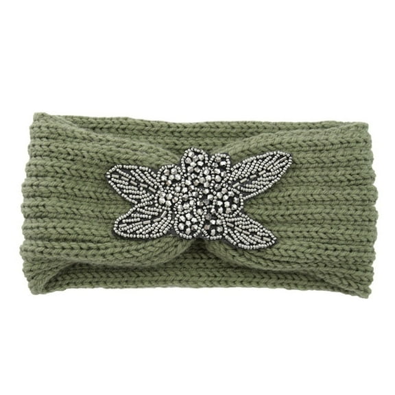 GZWYHT Headbands for Women,Hair Accessories Fashion Women Thermal Hand Knitting Wool Head Hairband Sweet Girls Hair Hairband Hair Bands,Hair Ties,Workout Headbands Army Green