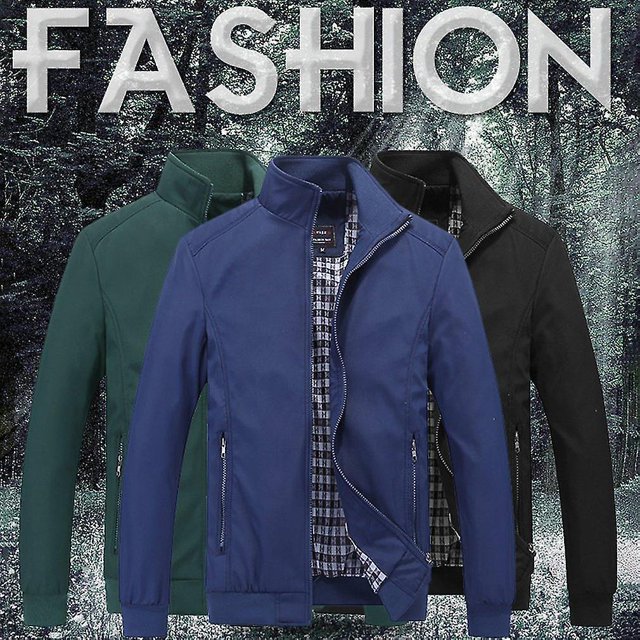 Chaqueta de hombre con cuello alto de primavera y oto?o ropa abrigo suelto de manga larga ZefeiWu 8390605573613