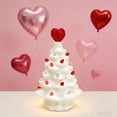thumbnail image 4 of Valentine's Day Tree Light, White Christmas Tree with Heart Topper, Valentine's DayHoliday Tree with LED Lights, Night Light for Indoor Valentine's Day Decorations Gift, 4 of 6