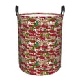 thumbnail image 1 of Fotbe Red Houses Cesto de Ropa con Asas, Cesto Impermeable de Gran Capacidad, Bolsa de Lavado para Dormitorio, Cesto de Ropa con Ruedas y Asas-Medium, 1 of 6