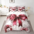 thumbnail image 2 of Homewish Teens Christmas Bowtie 7-Piece Twin Bedding Sets,Happy Xmas Bedding Comforter Set,Kawaii Bow Breathable Sheet Sets,Lightweight Room Decor,Reversible, 2 of 8