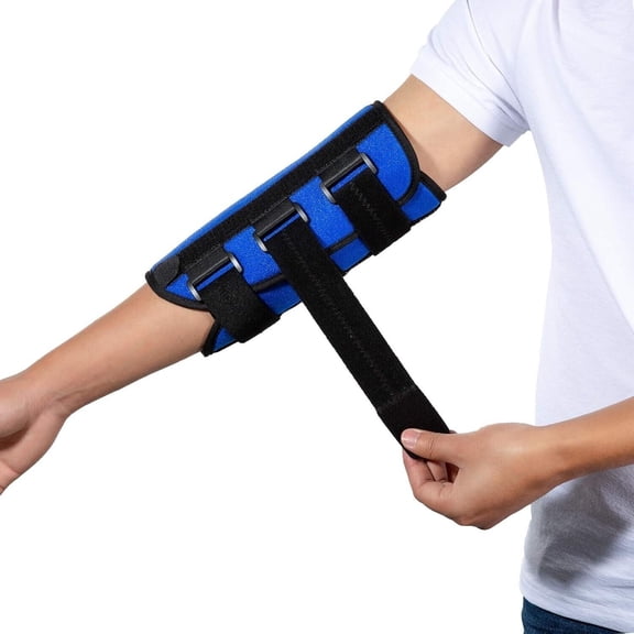 Elbow Brace Night Splint Support for Cubital Tunnel Syndromean, Ulnar Nerve, Stabilizer for Fix Elbow, Prevent Excessive Bending at night, Fits Left and Right Arms,Women, Men