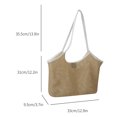 thumbnail image 5 of Bolso Tote Tejido Bolso de hombro para mujer, bolsos elegantes de verano para mujer, gran capacidad, vacaciones junto al mar Ehuebsd Para Estrenar, 5 of 5