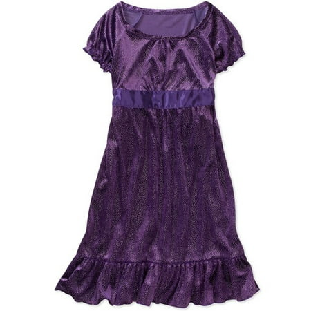 George Girls' Plus Velvet Foil Dress