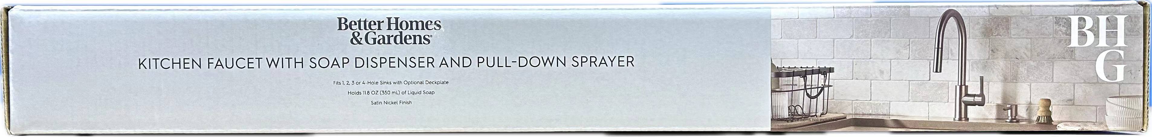 Better Homes & Gardens Pull Down Kitchen Faucet, Satin Nickel photo 8