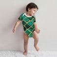 thumbnail image 4 of Rocae Green Mosaic Glass for Baby Cotton Short-Sleeve Bodysuits for Unisex Onesies Bodysuit-18 Months, 4 of 7