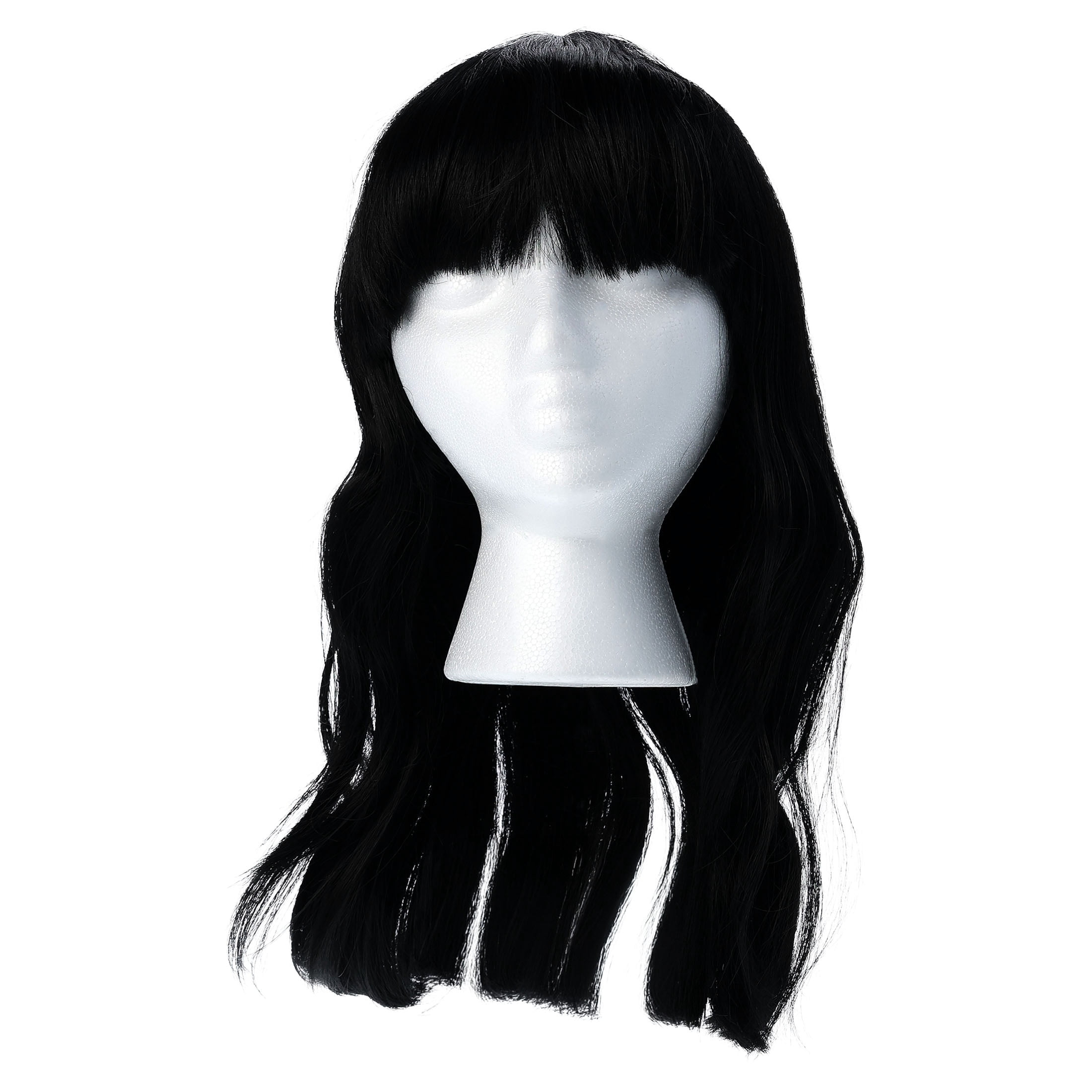 Long Bob Wig Costume Accessory for Adults, Black, Halloween by Way To Celebrate