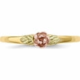 thumbnail image 5 of 10K Yellow Gold Tri-Color Black Hills Rose Ring (Size 7) Made In United States 10bh712, 5 of 6