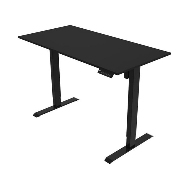 Escritorio Ajustable Eléctrico Randu Lite Con Tablero 120x60 Negro