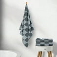 thumbnail image 2 of Mainstays Performance Checkered Bath Towel, 54" x 30", Soothing Grey, 2 of 9