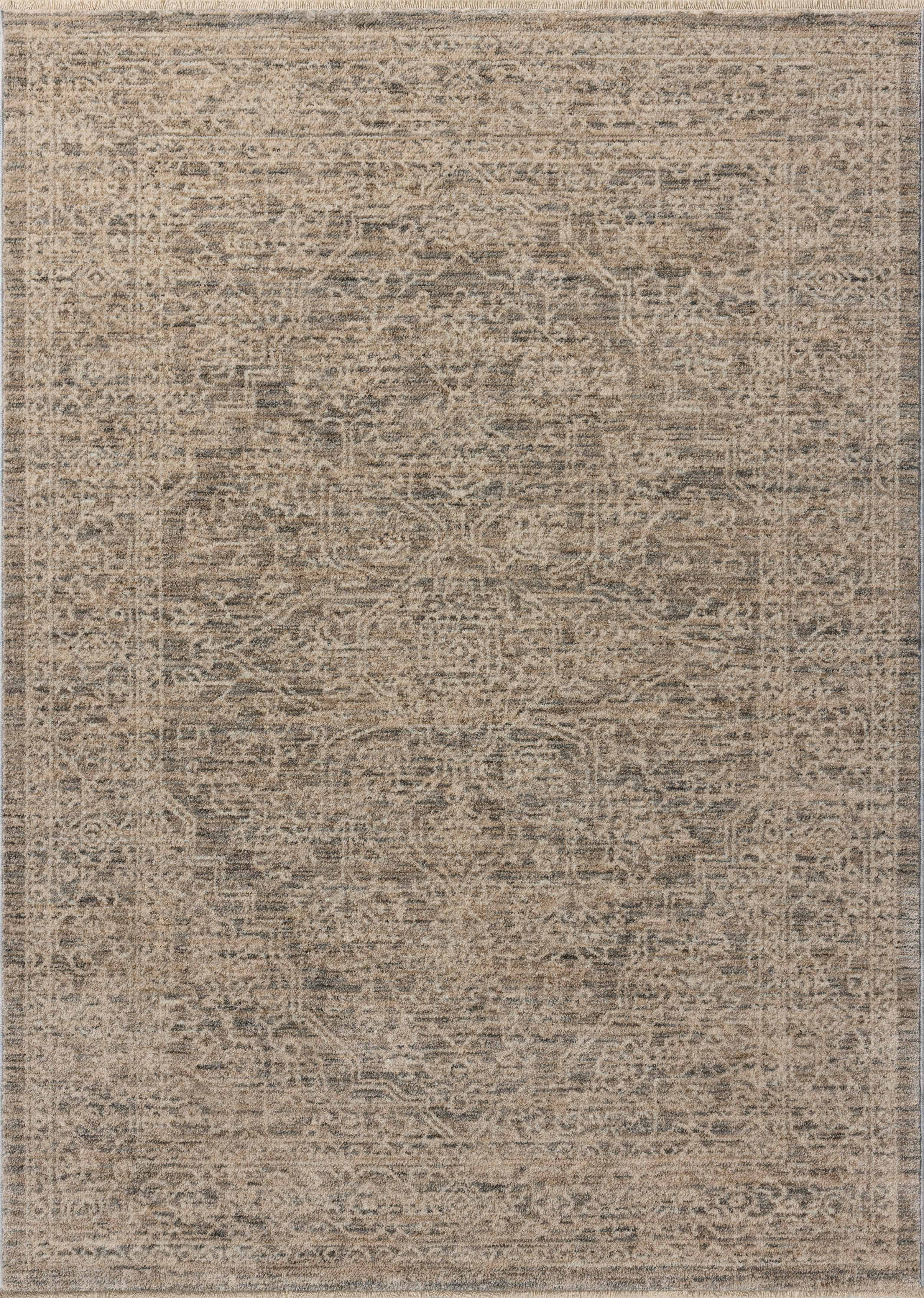 Loloi Newman Slate / Natural 7'-10" x 7'-10" Round Area Rug