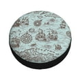 thumbnail image 3 of Balery Pirate Adventure Maptire Cover Waterproof Dust-Proof, Universal Spare Wheel Tire Cover For Trailer, Rv, Suv Truck And Vehicle Camper Accessories-15 Inch, 3 of 9