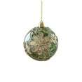 thumbnail image 2 of YardVibe 80MM/3.14" Christmas Ball Ornaments, Delicate Painting Shatterproof Christmas Ornaments, Hanging Ball Ornament for Xmas Tree Holiday Wedding Party Home Decorations (Green & Gold), 2 of 6