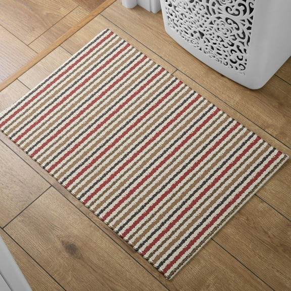 Absorbent Quick Dry Bath Mat, Non-Slip Super Strong Bath Mat, Suitable For Bathroom Shower Floor，Color Stripes Bath Rugs