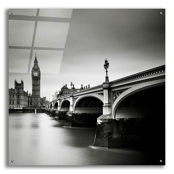 Epic Art 'London Westminster' by Nina Papiorek, Acrylic Glass Wall Art, 36"x36"