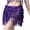 Purple, variant on IROINNID Mini Elastic Waist Skirt For Women Hip Scarf Sequined Tassel Waist Scarf Adult Female Belly Dance Solid Color Skirt