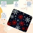 thumbnail image 3 of Snowflakes Gaming Mouse Pad, Desk Mat, Square 8.3x9.8 Inch Non-Slip Rubber Bottom Printed for Office and Gaming, 3 of 6