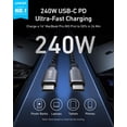thumbnail image 2 of Estación de carga Anker Prime Cable GaN+ USB C de 200 W y 6 puertos, 2 of 7