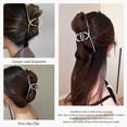 thumbnail image 5 of Pinza para el pelo, pinza para el pelo rubia, pinza para el pelo de tiburón, horquilla de metal, accesorios grandes para el pelo para damas y niñas, 5 of 5