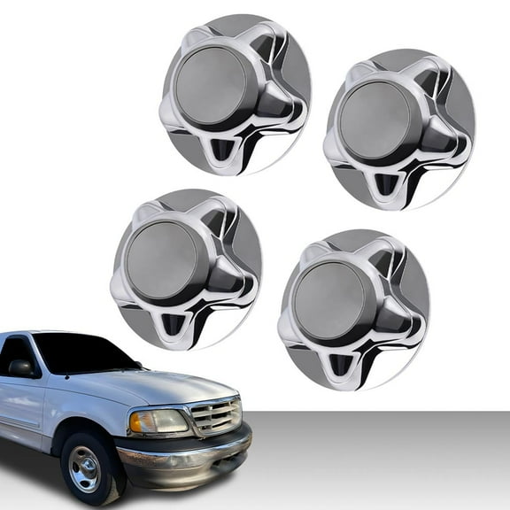 Hub Caps Wheel Caps Wheel Cover 4pcs Fit for 1997- 2003 Ford F150 Expedition Hub Center Caps