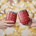 thumbnail image 4 of 12oz Stainless Steel Insulated Wine Tumbler with Lid and Straw – Double Wall Vacuum Mug for Hot & Cold Drinks, 304 Steel Interior, Sweat-Free Design, 4 of 5
